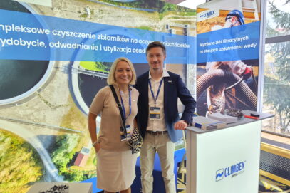 Stoisko spółki Climbex na konferencji Woda.Ścieki.Osady 2026