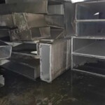 Climbex_czyszczenie po pożarze_zdemontowana instalacja wentylacyjna