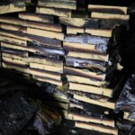 Climbex_czyszczenie po pożarze_zdemontowana wełna mineralna